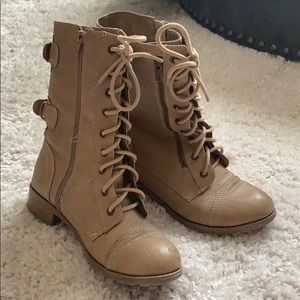 Tan Combat Boots